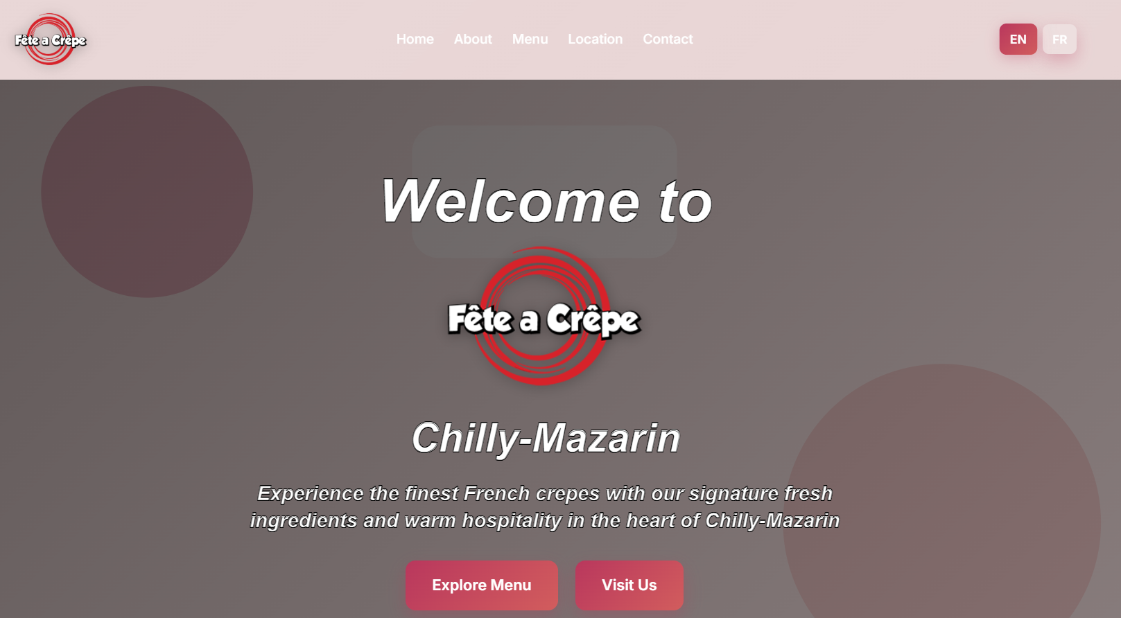 Fête à Crêpe - Premium Crepe Cafe Food Ordering System